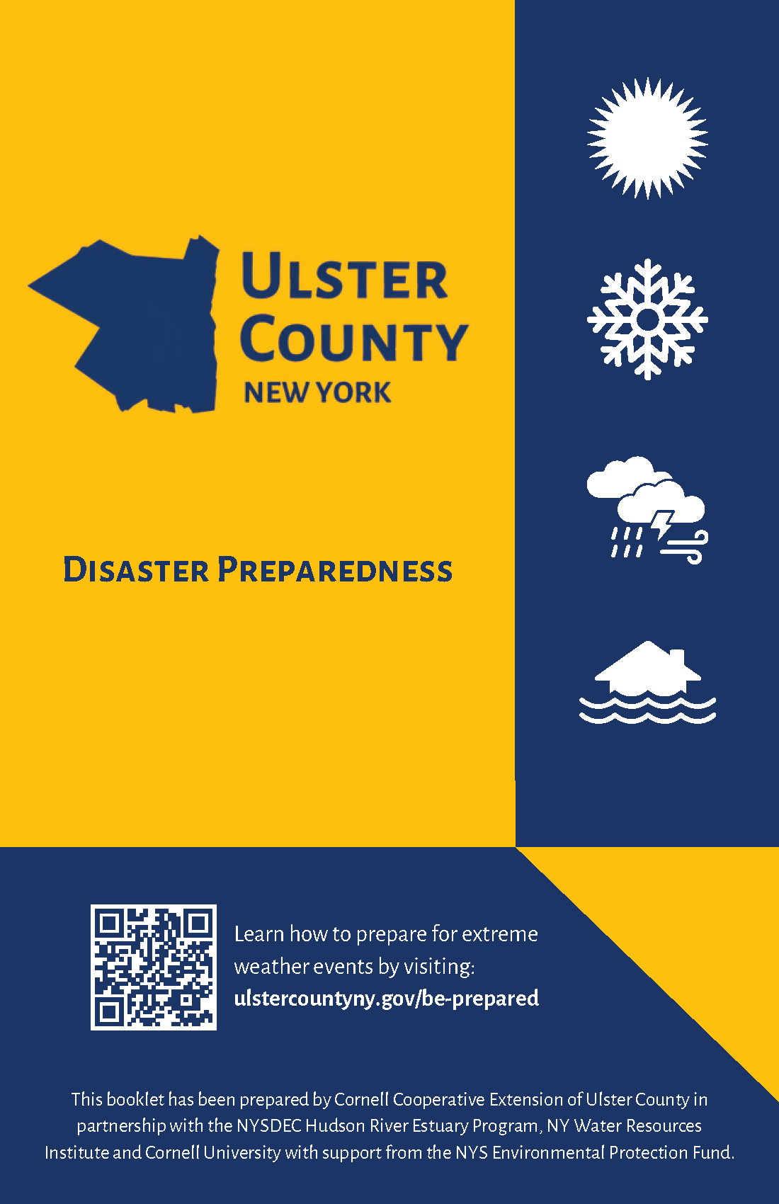 Cover of the Ulster County Disaster Preparedness Booklet
