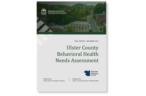 Cover page of the Ulster County Behavioral Health Needs Assessment
